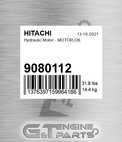 9080112 Hydraulic Motor - MOTOR,OIL