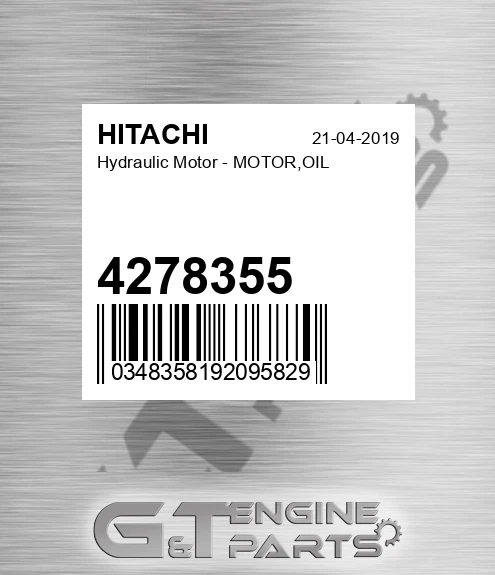 4278355 Hydraulic Motor - MOTOR,OIL
