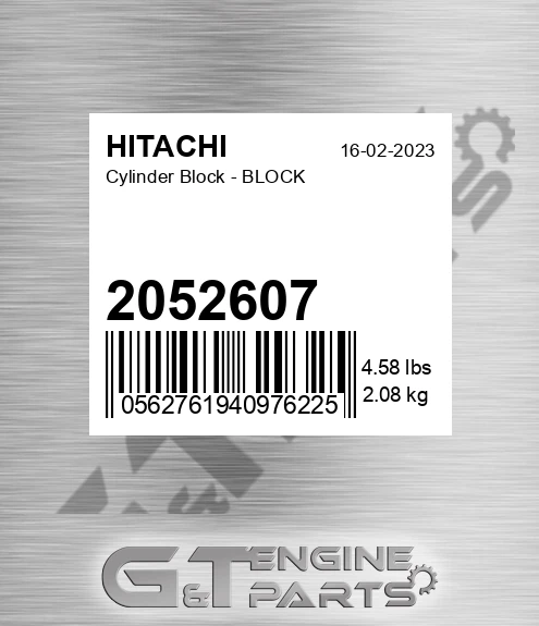 2052607 Cylinder Block - BLOCK