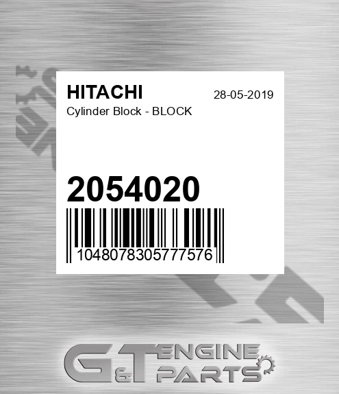 2054020 Cylinder Block - BLOCK
