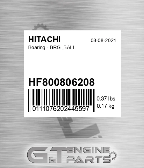 HF800806208 Bearing - BRG.,BALL