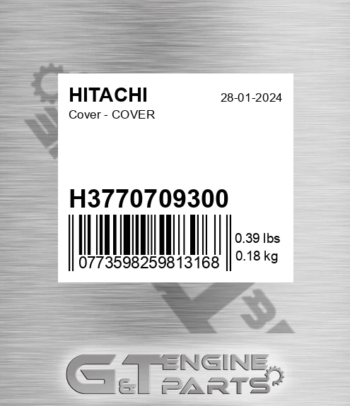 H3770709300 Cover - COVER
