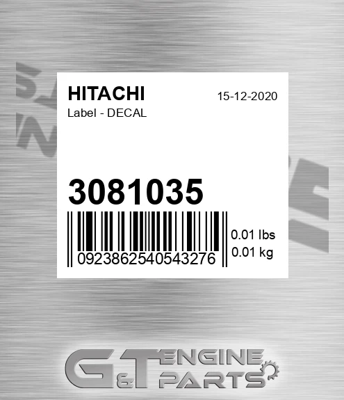 3081035 Label - DECAL