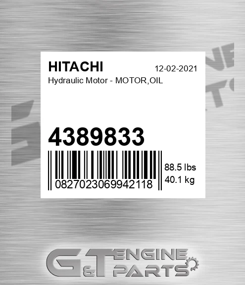 4389833 Hydraulic Motor - MOTOR,OIL