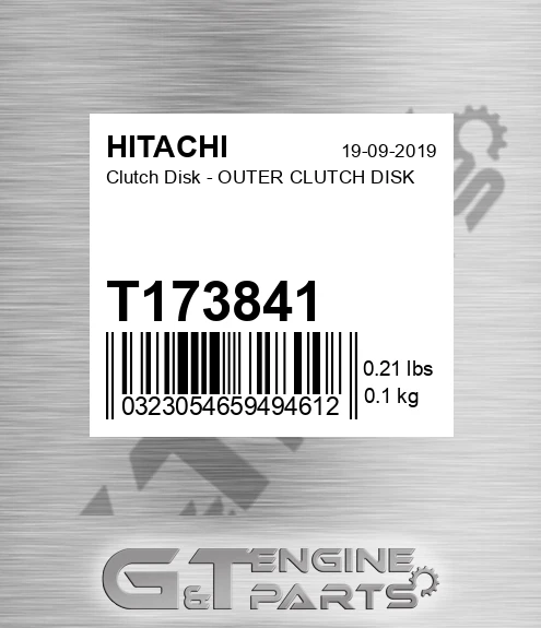 T173841 Clutch Disk - OUTER CLUTCH DISK