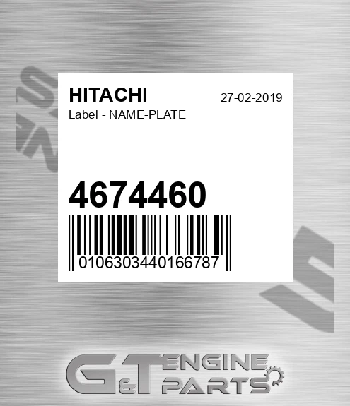 4674460 Label - NAME-PLATE