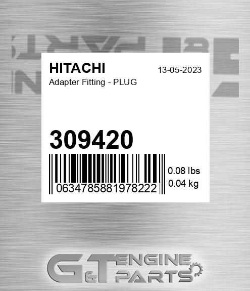 309420 Adapter Fitting - PLUG