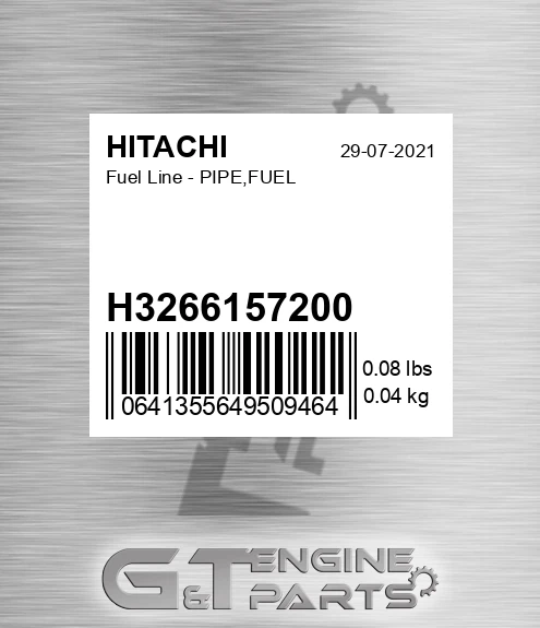 H3266157200 Fuel Line - PIPE,FUEL