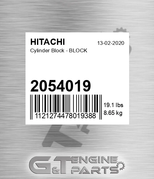 2054019 Cylinder Block - BLOCK