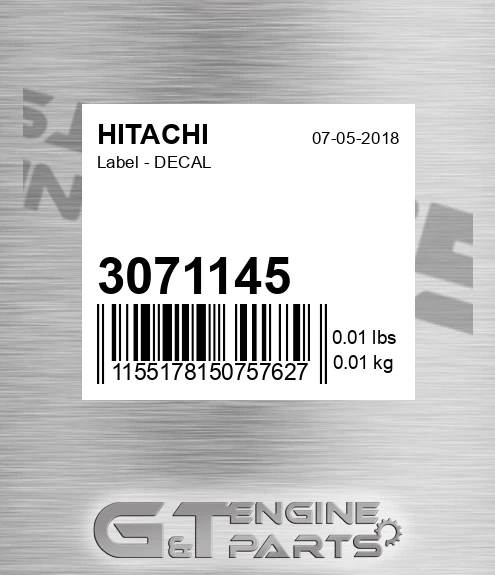 3071145 Label - DECAL