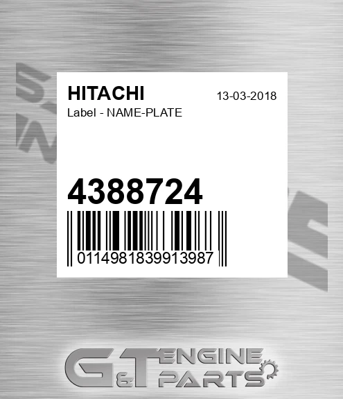 4388724 Label - NAME-PLATE