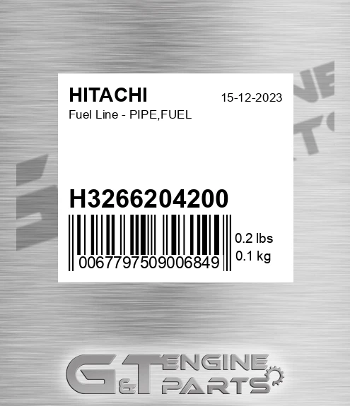 H3266204200 Fuel Line - PIPE,FUEL