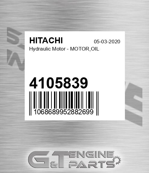 4105839 Hydraulic Motor - MOTOR,OIL