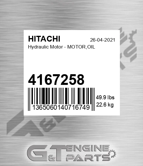 4167258 Hydraulic Motor - MOTOR,OIL