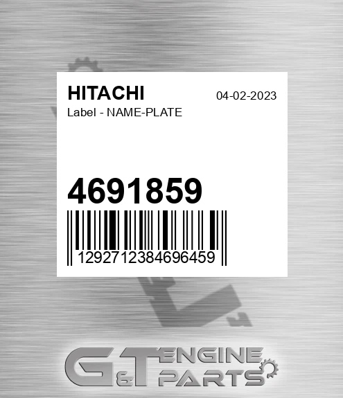 4691859 Label - NAME-PLATE