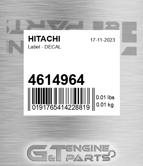 4614964 Label - DECAL