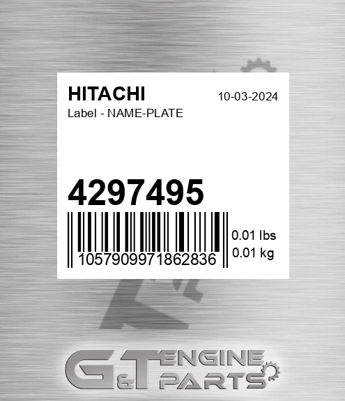 4297495 Label - NAME-PLATE