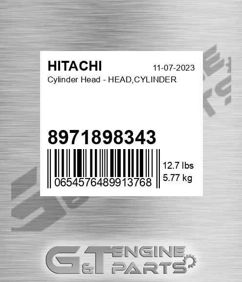 8971898343 Cylinder Head - HEAD,CYLINDER