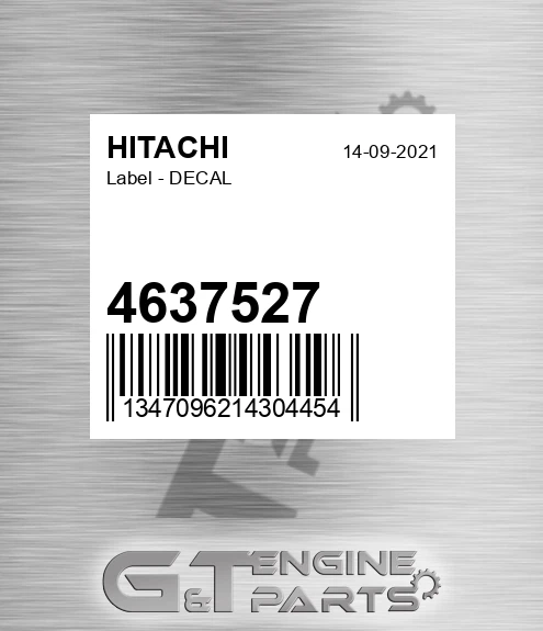 4637527 Label - DECAL