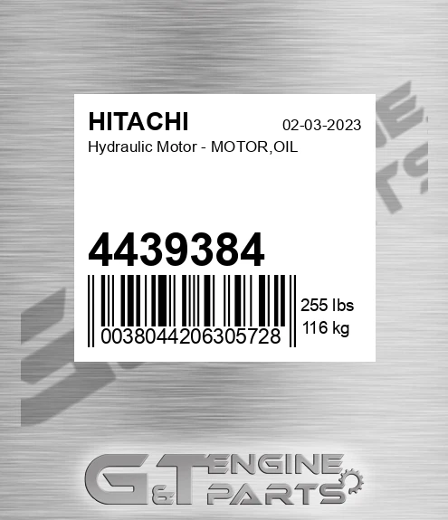 4439384 Hydraulic Motor - MOTOR,OIL