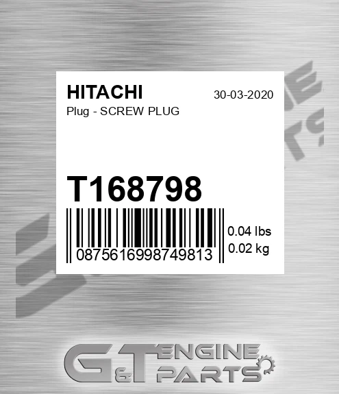 T168798 Plug - SCREW PLUG