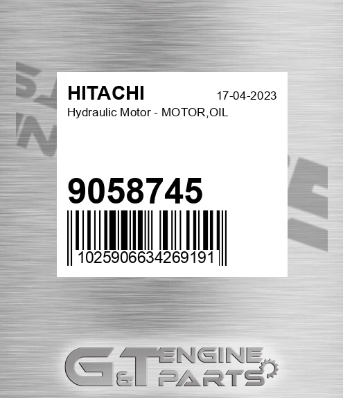 9058745 Hydraulic Motor - MOTOR,OIL