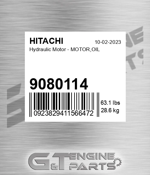 9080114 Hydraulic Motor - MOTOR,OIL
