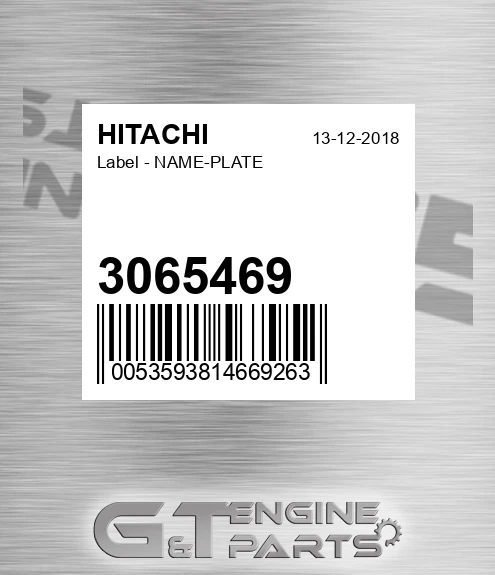 3065469 Label - NAME-PLATE