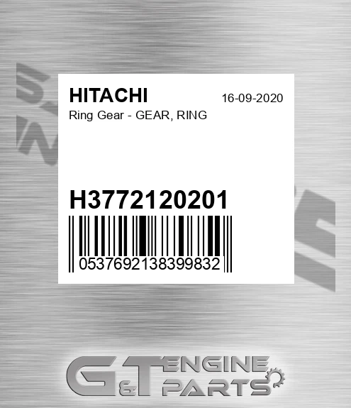 H3772120201 Ring Gear - GEAR, RING