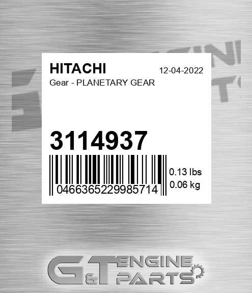 3114937 Gear - PLANETARY GEAR