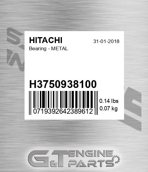 H3750938100 Bearing - METAL