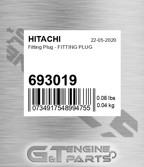 693019 Fitting Plug - FITTING PLUG