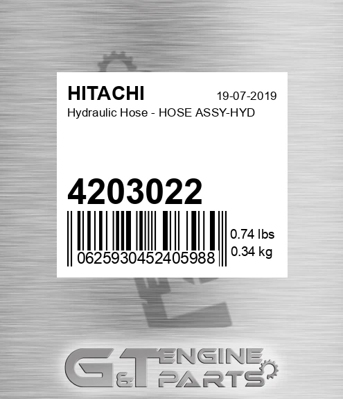 4203022 Hydraulic Hose - HOSE ASSY-HYD