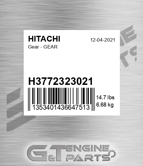 H3772323021 Gear - GEAR