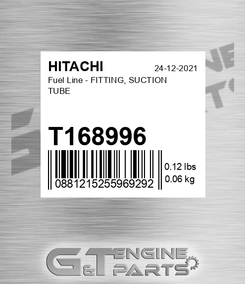 T168996 Fuel Line - FITTING, SUCTION TUBE