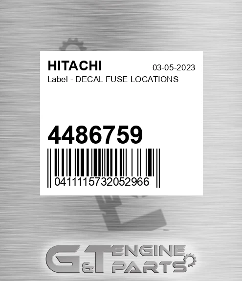 4486759 Label - DECAL FUSE LOCATIONS
