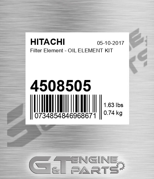 4508505 Filter Element - OIL ELEMENT KIT