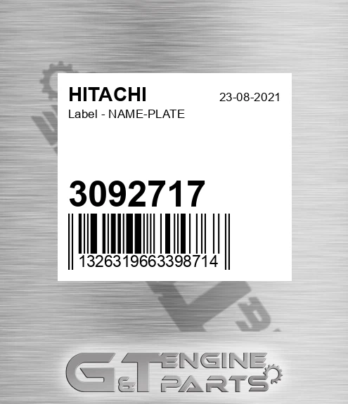 3092717 Label - NAME-PLATE