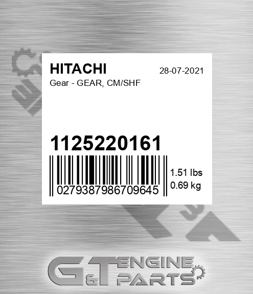 1125220161 Gear - GEAR, CM/SHF