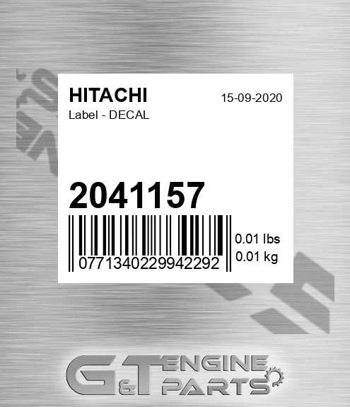 2041157 Label - DECAL