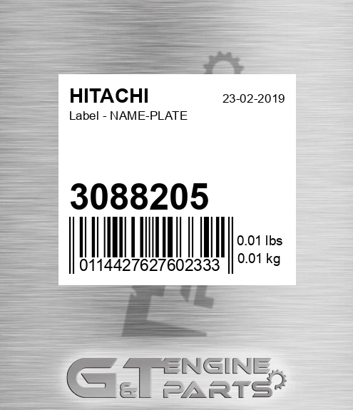 3088205 Label - NAME-PLATE