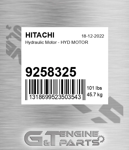 9258325 Hydraulic Motor - HYD MOTOR