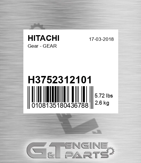 H3752312101 Gear - GEAR