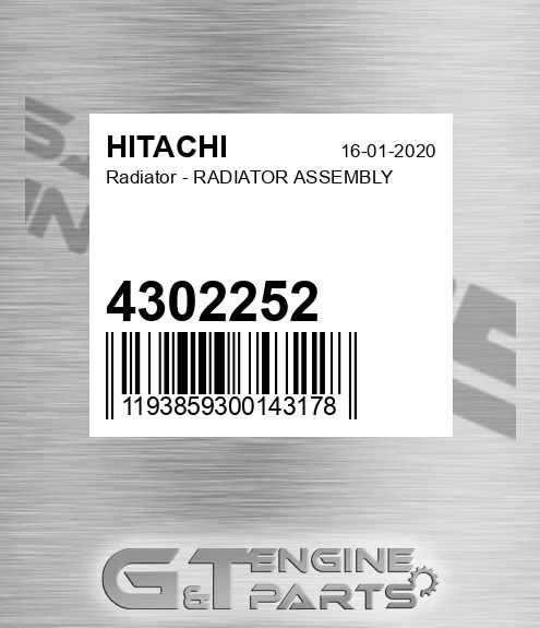 4302252 Radiator - RADIATOR ASSEMBLY