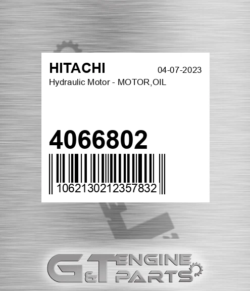 4066802 Hydraulic Motor - MOTOR,OIL