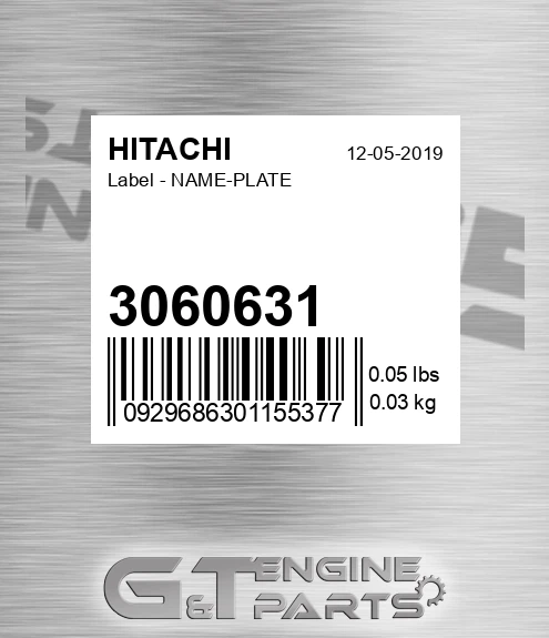 3060631 Label - NAME-PLATE