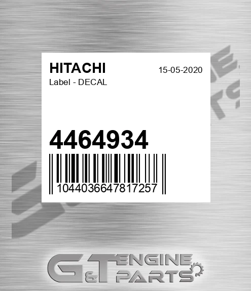 4464934 Label - DECAL