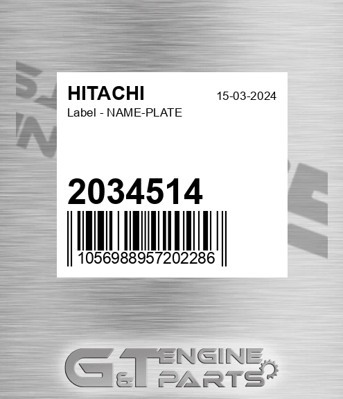2034514 Label - NAME-PLATE