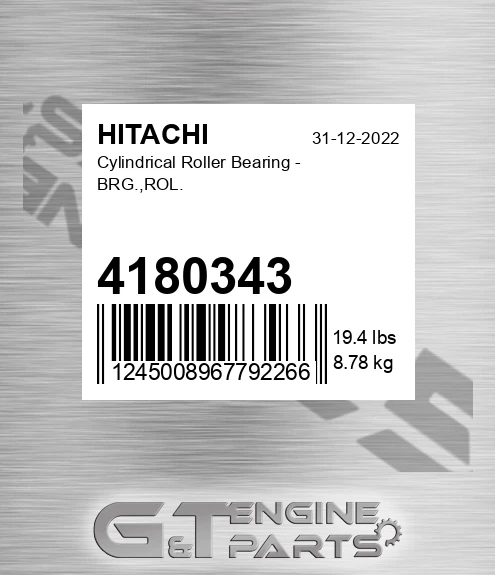 4180343 Cylindrical Roller Bearing - BRG.,ROL.