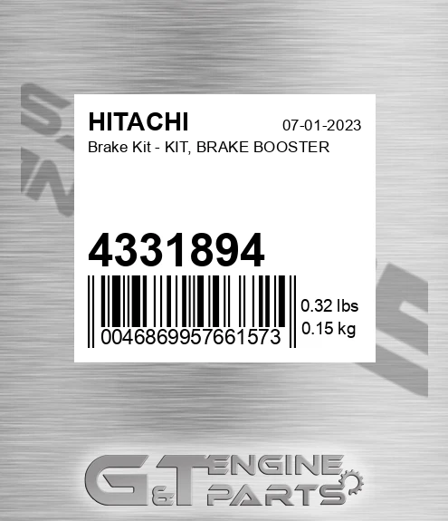 4331894 Brake Kit - KIT, BRAKE BOOSTER